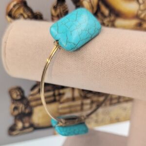 Bourbon and Bowties Blue and Gold Bracelet